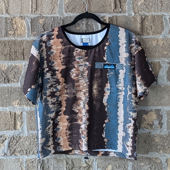 Kavu Tops - NWOT Kavu Tempe Shirt Rocky Mountain Tie Dye Medium Gorpcore Hiking Travel